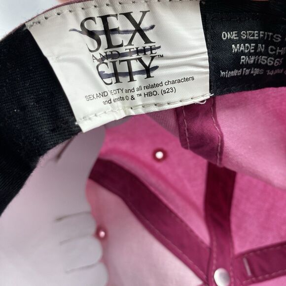Sex and the City Hat Pink Abosof**kinglutely Adult OSFA HBO TV Show Promo NWOT main image 7